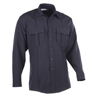Men's Elbeco DutyMaxx Long Sleeve Poly / Rayon Stretch Shirt Midnight Navy