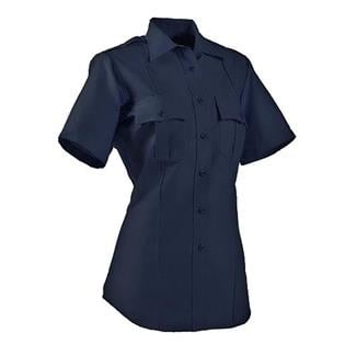 Women's Elbeco Paragon Plus Short Sleeve Poplin Shirt Midnight Navy