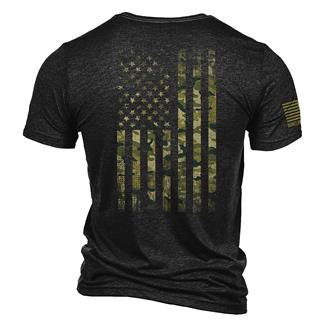 Men's Nine Line American Camo T-Shirt Black