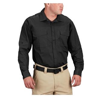 Men's Propper Revtac Long Sleeve Stretch Shirt Black