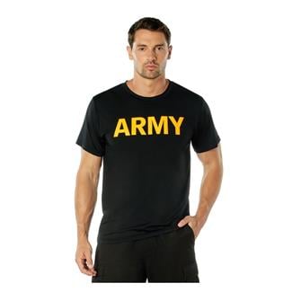 Men's Rothco Physical Training Shirt Black