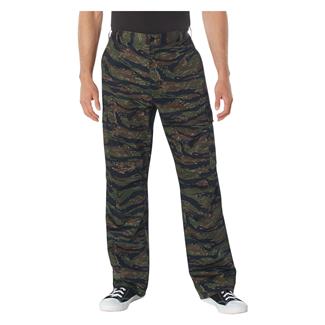 Men's Rothco Relax Fit Zipper Fly BDU Pants Tiger Stripe Camo