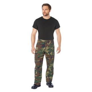 Men's Rothco Vintage Paratrooper Cargo Fatigue Pants Woodland Camo