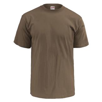 Men's Soffe Lightweight Military T-Shirt (3 Pack) Army Brown