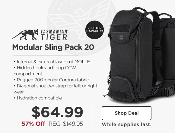 Tasmanian Tiger Modular Sling Pack 20 57% off for $64.99