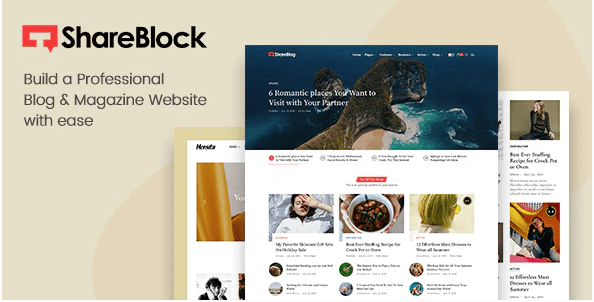 ShareBlock Blog Magazine Theme