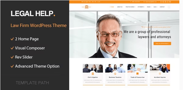 Legal Help Coporate Business Theme 
