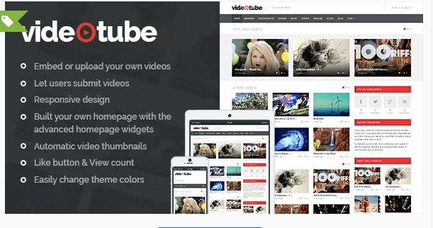VideoTube Blog Magazine Theme