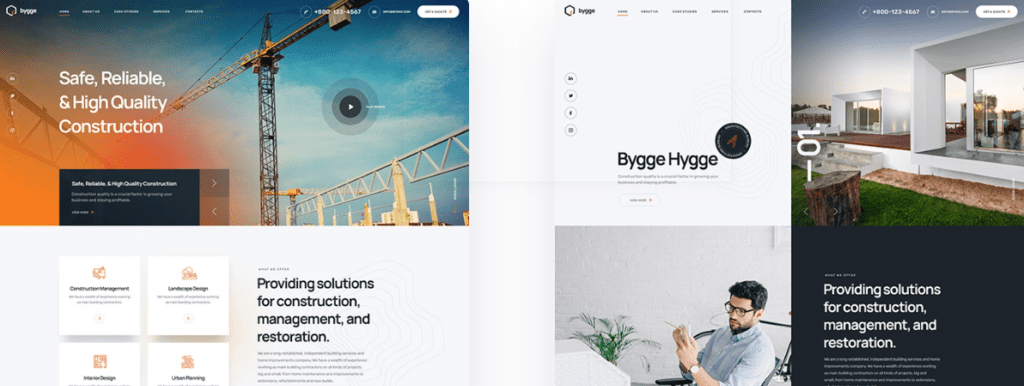 Bygge Corporate Theme Review : Construction Theme