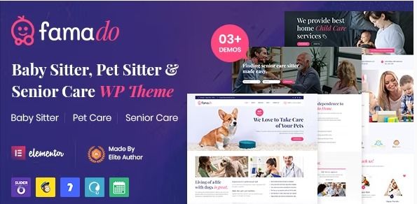Famado Corporate Theme Review : Baby & Pet Sitter Services WordPress Theme