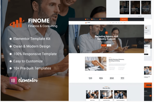 Finome Elementor Business & Services Theme