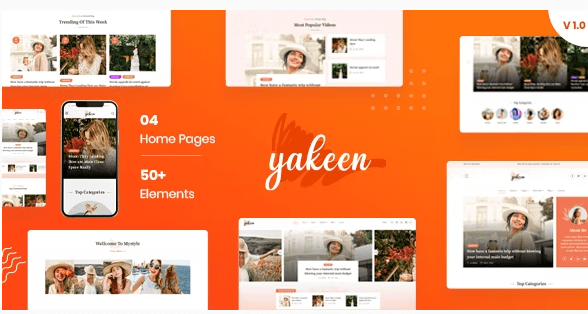 Yakeen Blog Magazine Theme