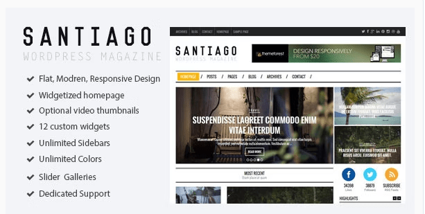 antiago Blog Magazine Theme 