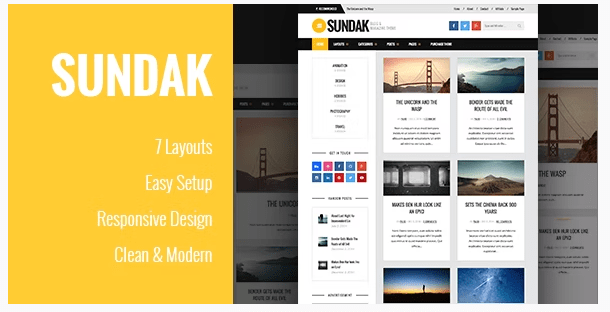 Sundak Blog Magazine Theme