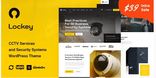 Lockey Corporate Theme Review : CCTV and Security Systems WordPress Theme