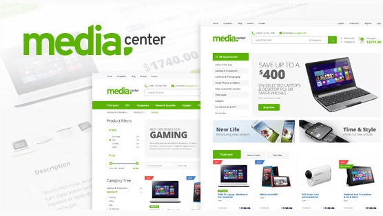 MediaCenter E-commerce Theme