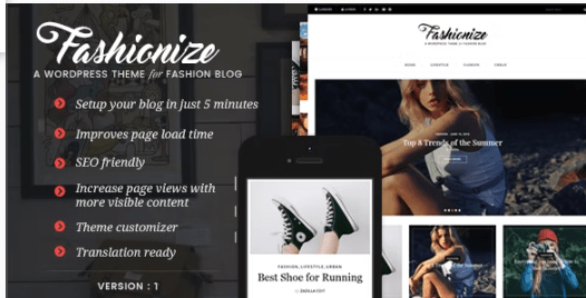 Fashionize Blog Magazine Theme 