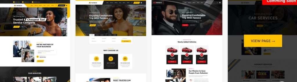 Taxseco Corporate Theme Review : Online Taxi Service WordPress Theme