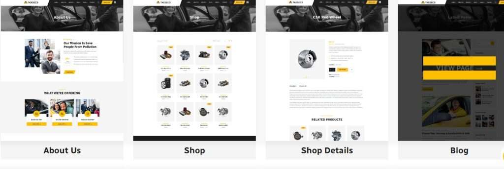 Taxseco Corporate Theme Review : Online Taxi Service WordPress Theme