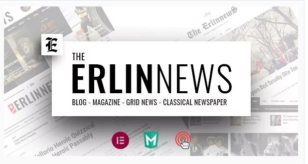 Erlinews Blog Magazine Theme Review : Modern and Classical Newspaper Theme