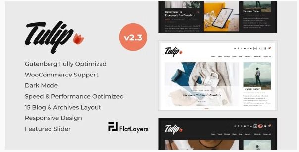 Tulip Blog Magazine Theme Review : Responsive WordPress Blog Theme