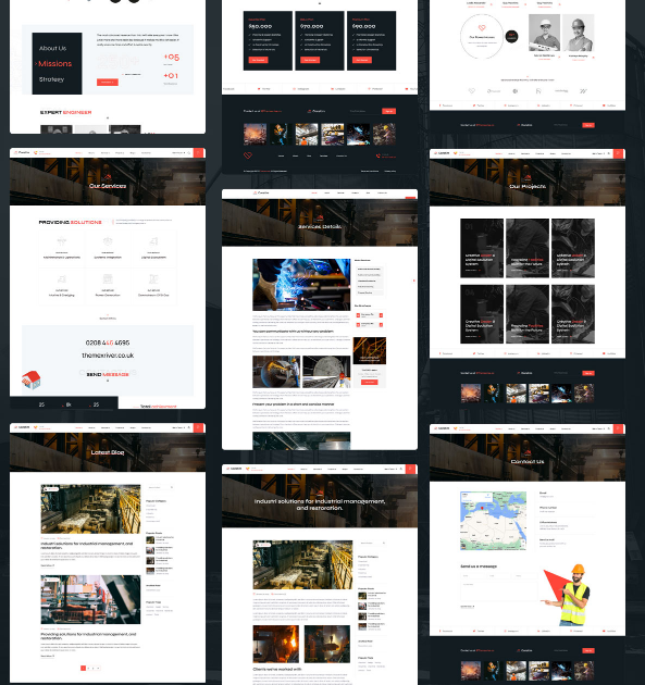 Constim Corporate Theme Review : Industry & Factory 