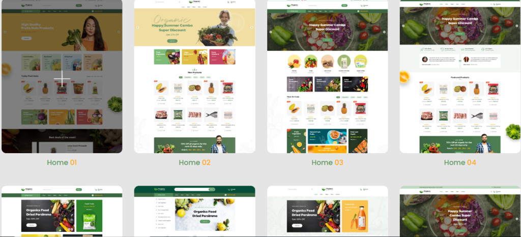 Organey E-Commerce Theme Review : Organic Food 