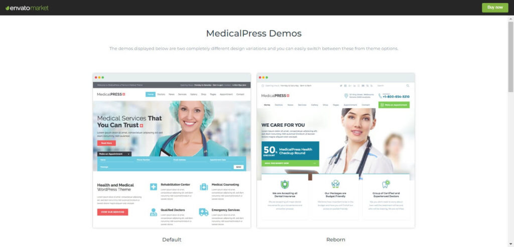 MedicalPress Best WordPress Health Themes