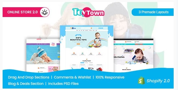 Toytown Best WordPress Toy Themes