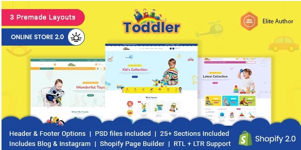 Toddler Best WordPress Toy Themes