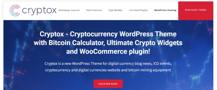 Cryptox Best WordPress Blockchain Themes