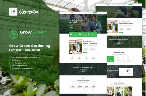 GrowGreen Best WordPress Gardening Themes Of 2023