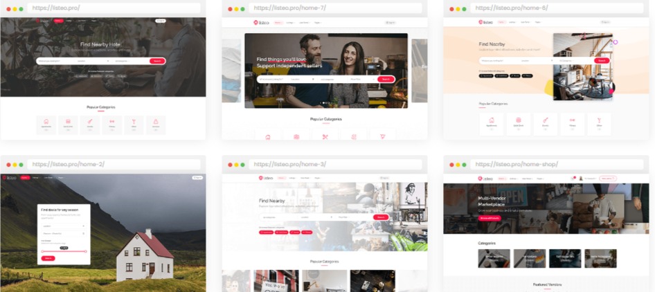 Listeo Corporate Theme Features 