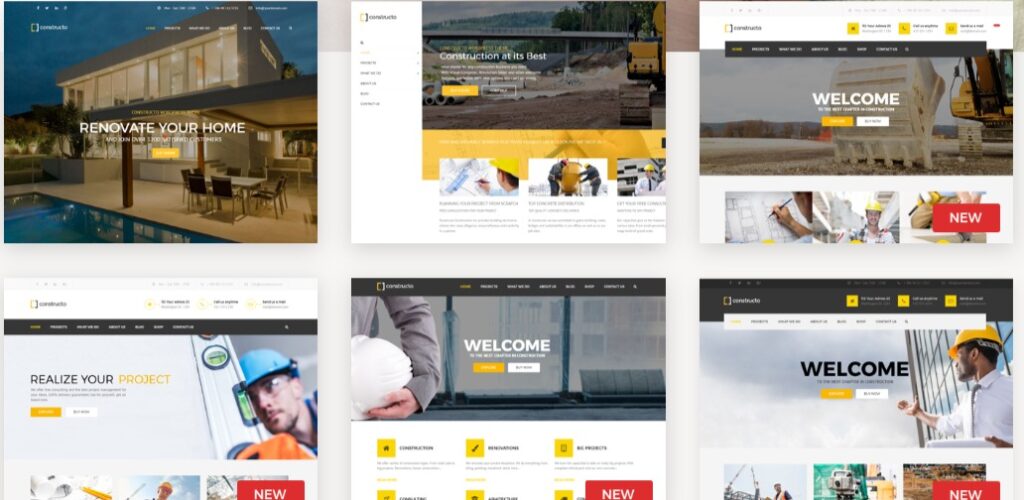 Constructo Corporate Theme Features 