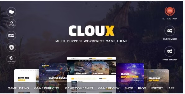 Cloux Best WordPress Gaming Themes Of 2023