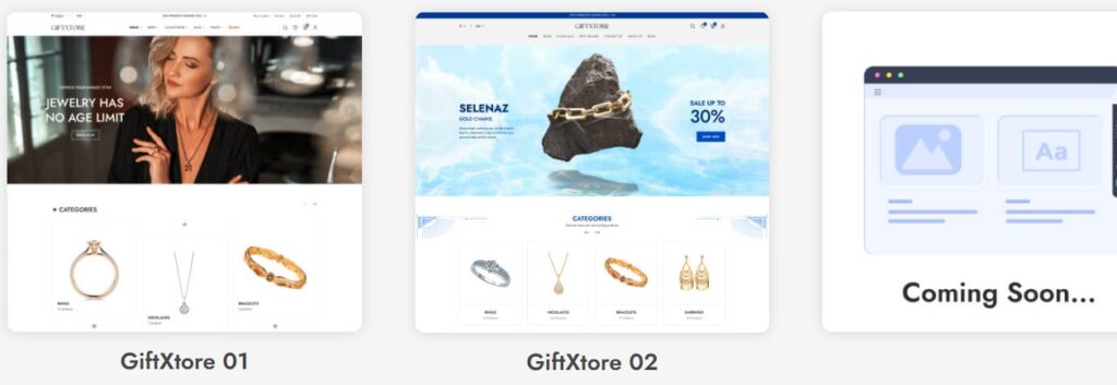 GiftXtore E-Commerce Theme Features 