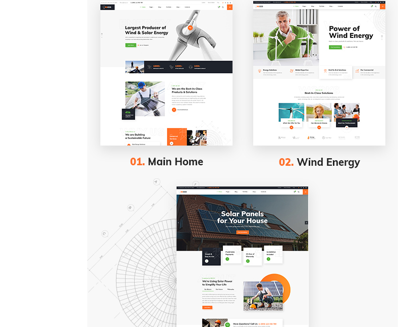 Irecco Corporate Theme Features 