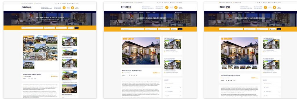 Palazzo Real Estate Theme Features 