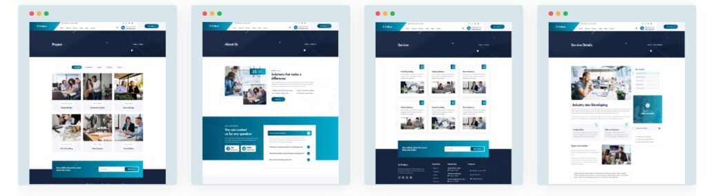 Finbest Corporate Theme Features 