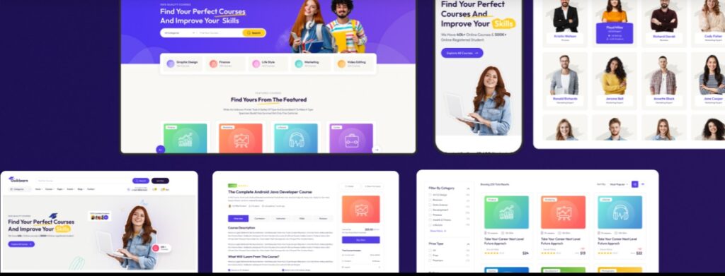 Quiklearn Education Theme Features 