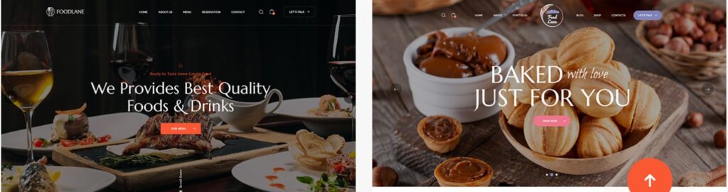 Foodlane Corporate Theme Features 