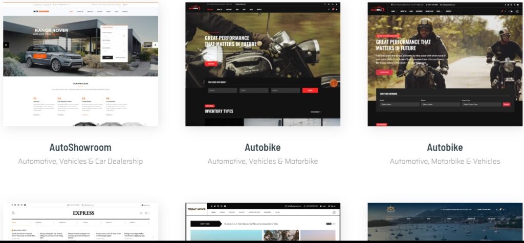 Autobike Directory & Listings Theme Features 