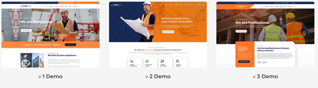 BuildTruck Real Estate Theme Features 