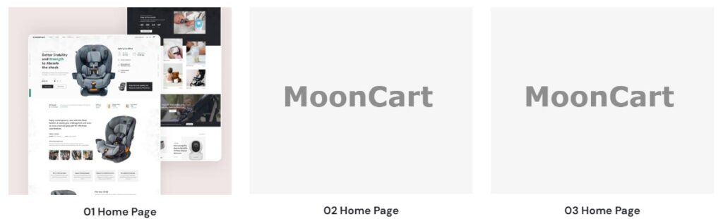 MoonCart E-Commerce Theme Features 