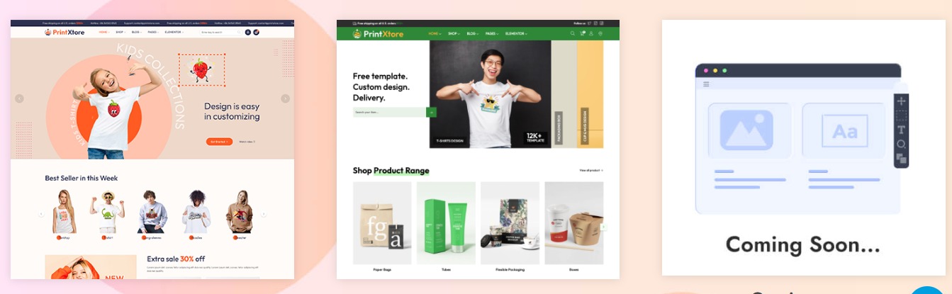 PrintXtore E-Commerce Theme Features 