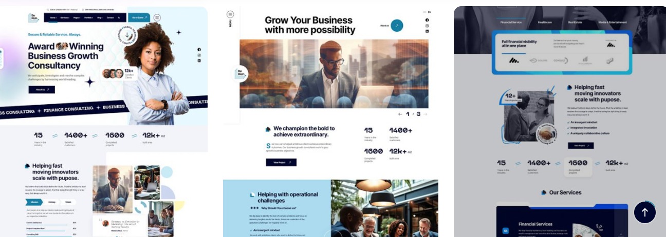 Berich Corporate Theme Features 