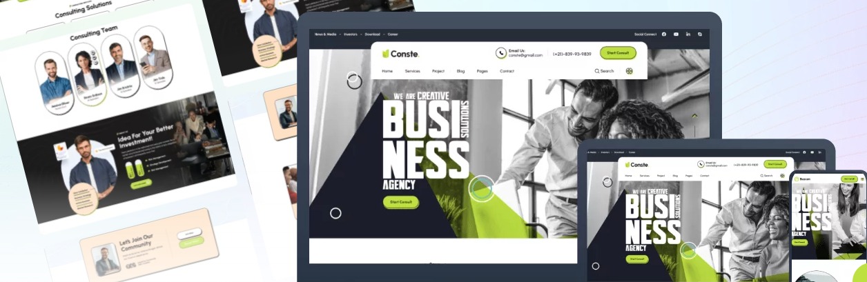 Buscon Corporate Theme Features 