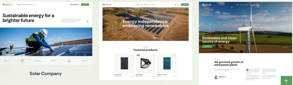 Solio Technology Theme Features 